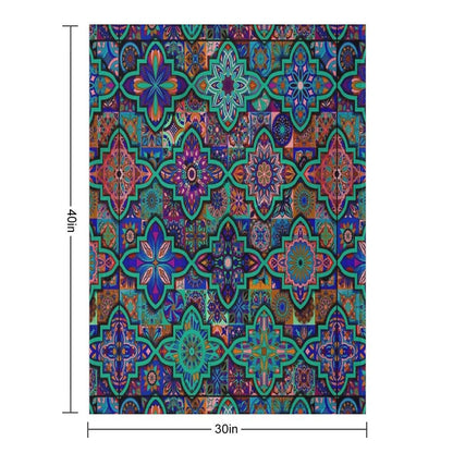 Native Boho Design Anti-pilling Throw Blanket