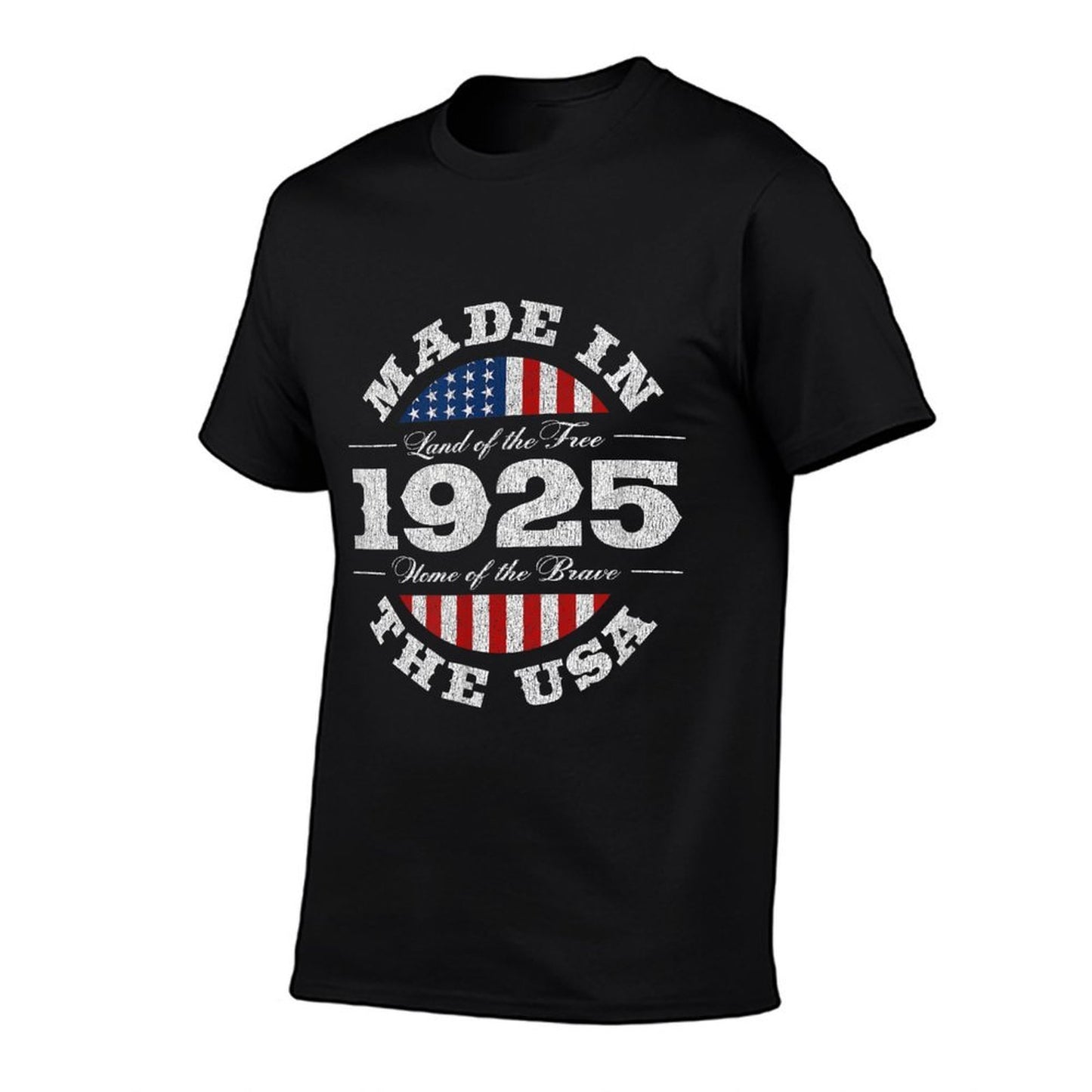 100 Year Old American USA 1925 100th Birthday  Rolled Sleeves T-Shirt