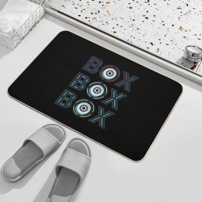 Box Box Box Radio Call To Pit Stop  Rapid-Drying Bath Mat