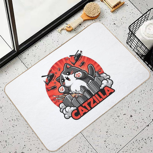 Catzilla Cat  Rapid-Drying Bath Mat