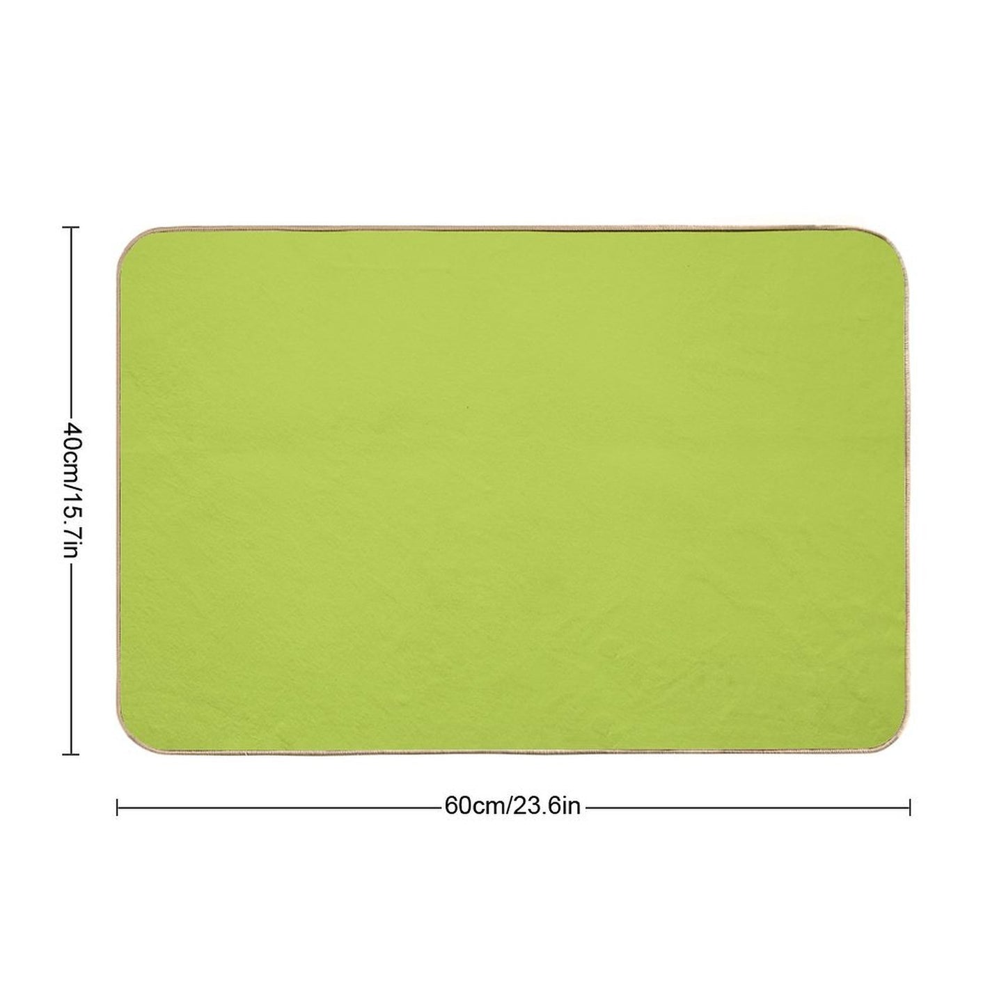 Bright Lime Green Pantone Color  Easy Maintenance Bath Mat