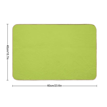 Bright Lime Green Pantone Color  Easy Maintenance Bath Mat