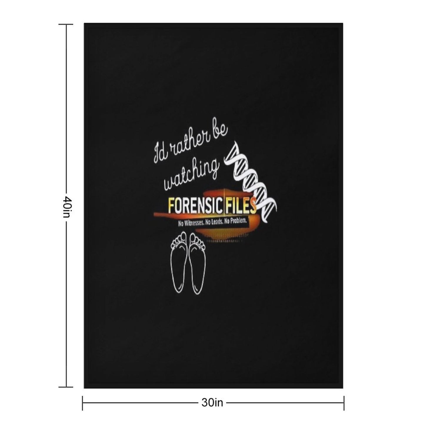 I'd Rather Be Watching Forensic Files Travel-friendly Throw Blanket