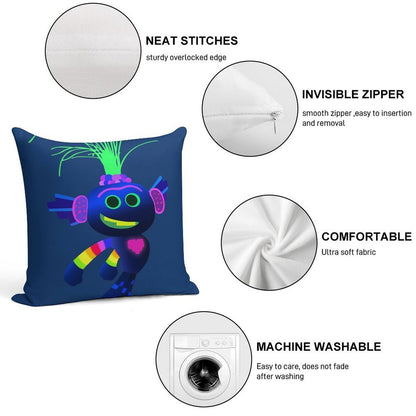 King Trollex Soft Anti-Pilling Throw Pillow
