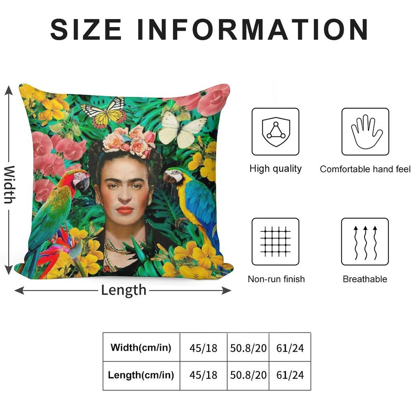 Frida Kahlo Into The Wild Soft Warmth Comfort Throw Pillow