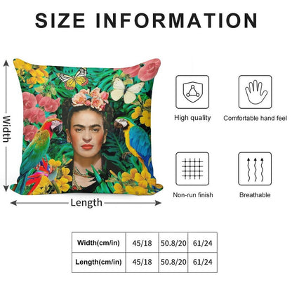 Frida Kahlo Into The Wild Soft Warmth Comfort Throw Pillow