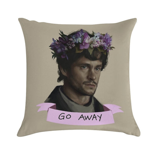 Hannibal - Go Away Soft Ultra-Soft Texture Throw Pillow