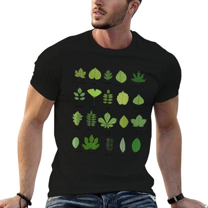 Leaf Identification Chart, Common Leaves  Quick-drying T-Shirt