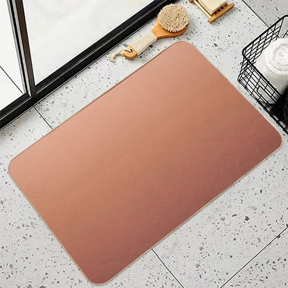 Nude Color Gradient  Rapid-Drying Bath Mat
