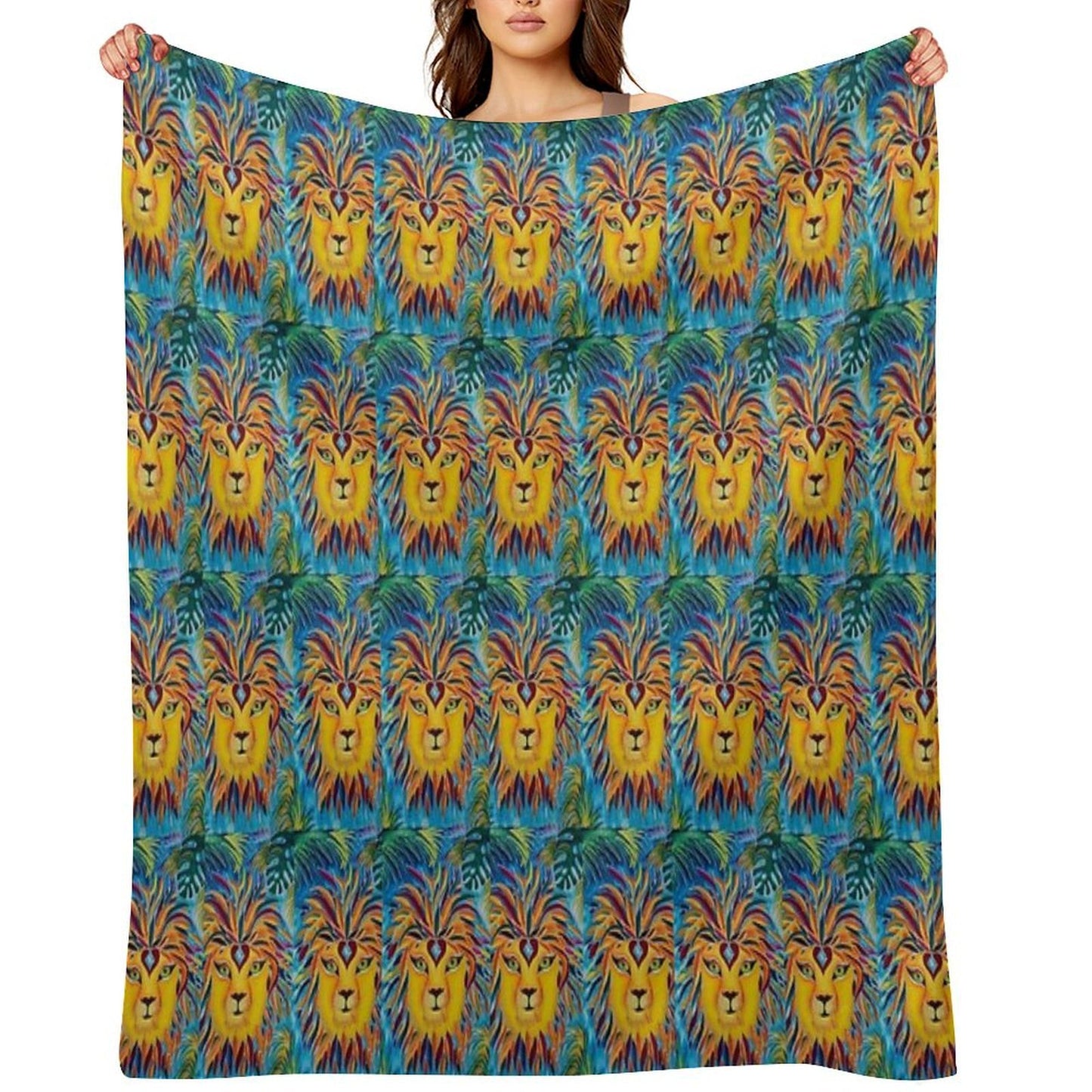 Leo Mirrors Velvety-soft Throw Blanket