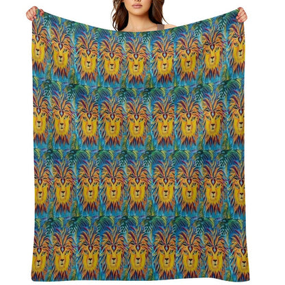 Leo Mirrors Velvety-soft Throw Blanket