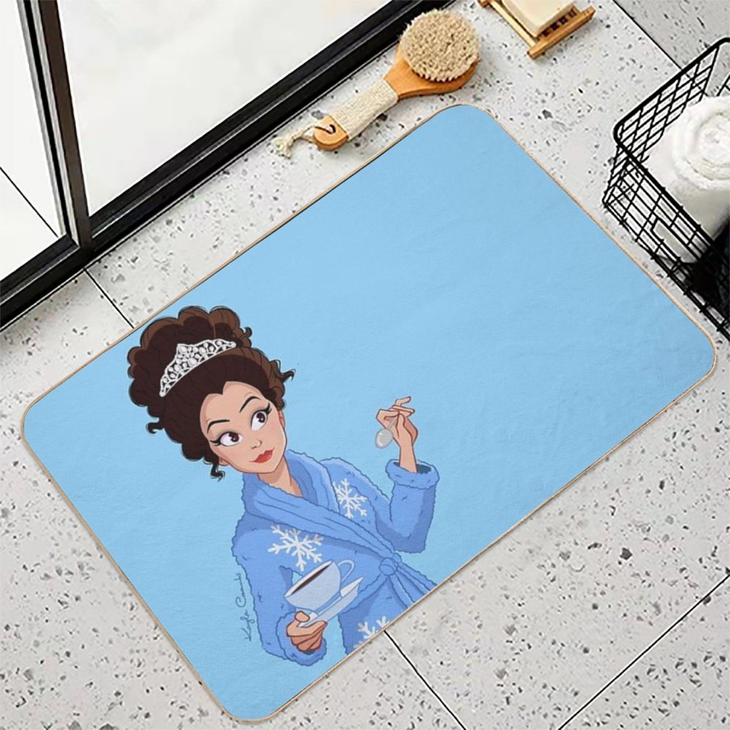 Fran Fine Tiara  Anti-Trip Bath Mat