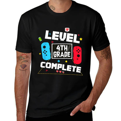 Last Day Of School 4th Grade Level Complete Video Gamer Boys  Vintage-inspired T-Shirt