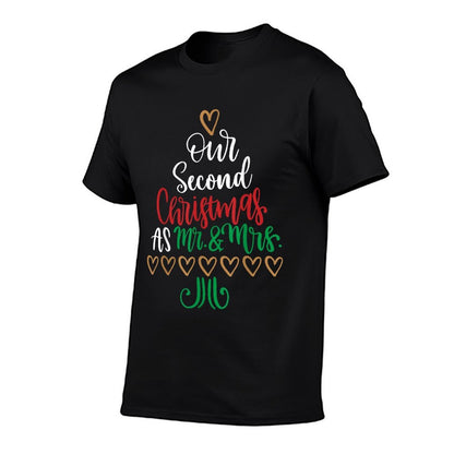 Our 2nd Christmas As Mr And Mrs Xmas Couple Wife Husband  Vintage-inspired T-Shirt