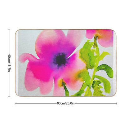 Solo Flower 2  Easy To Clean Bath Mat