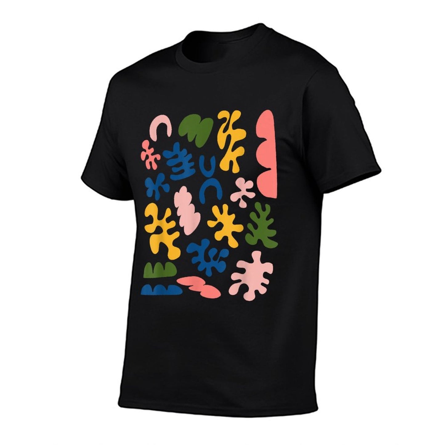 Matisse Inspired Organic Shapes Floral Cut Out Art Graphic  Relaxed-fit T-Shirt
