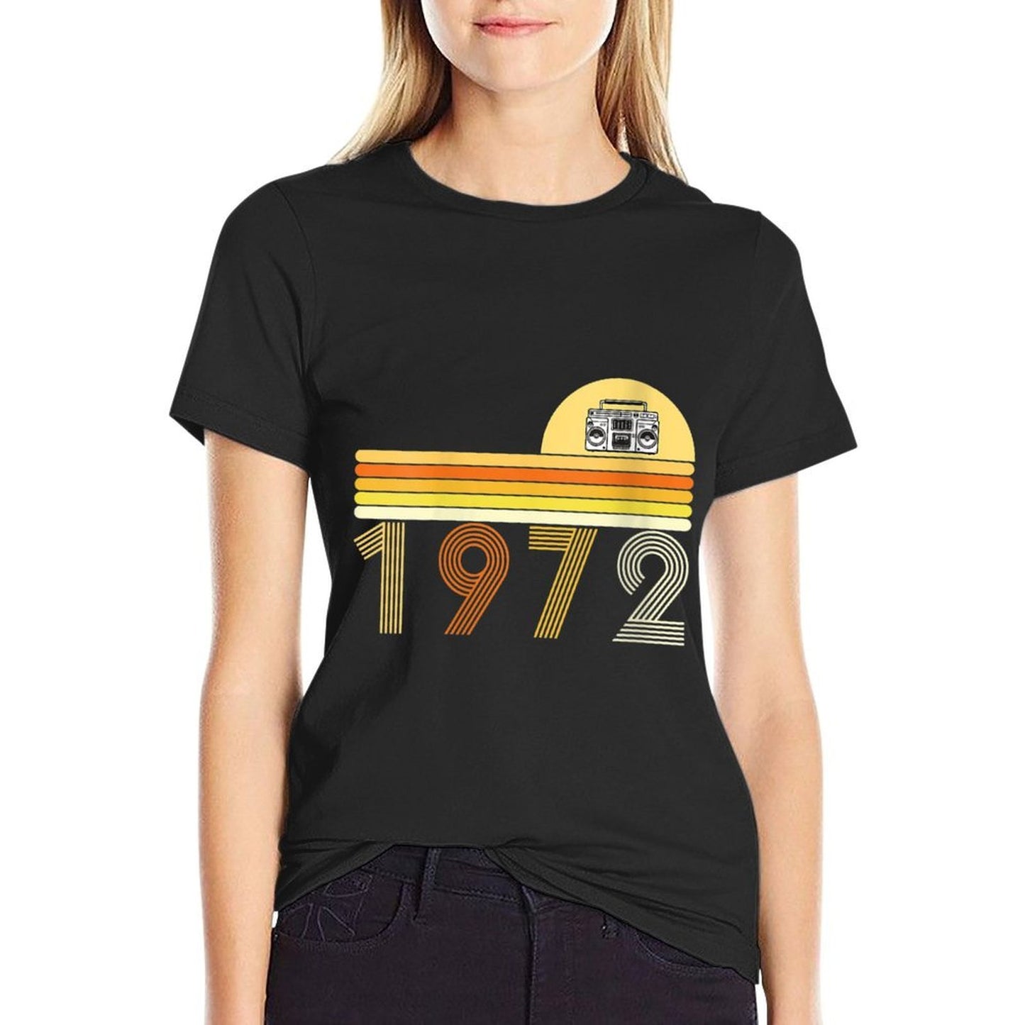 Womens Vintage 1972, 50 Years of Awesomeness, 50th Birthday  Eco-friendly Material T-Shirt