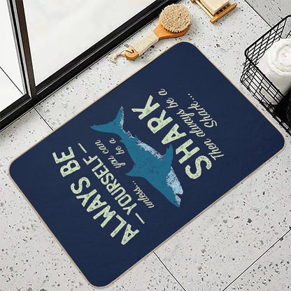 Always Be A Shark  Non-Slip Bath Mat