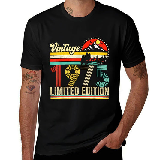 Vintage 1975 Limited Edition 50 Years Old 50th Birthday  Easy-care T-Shirt