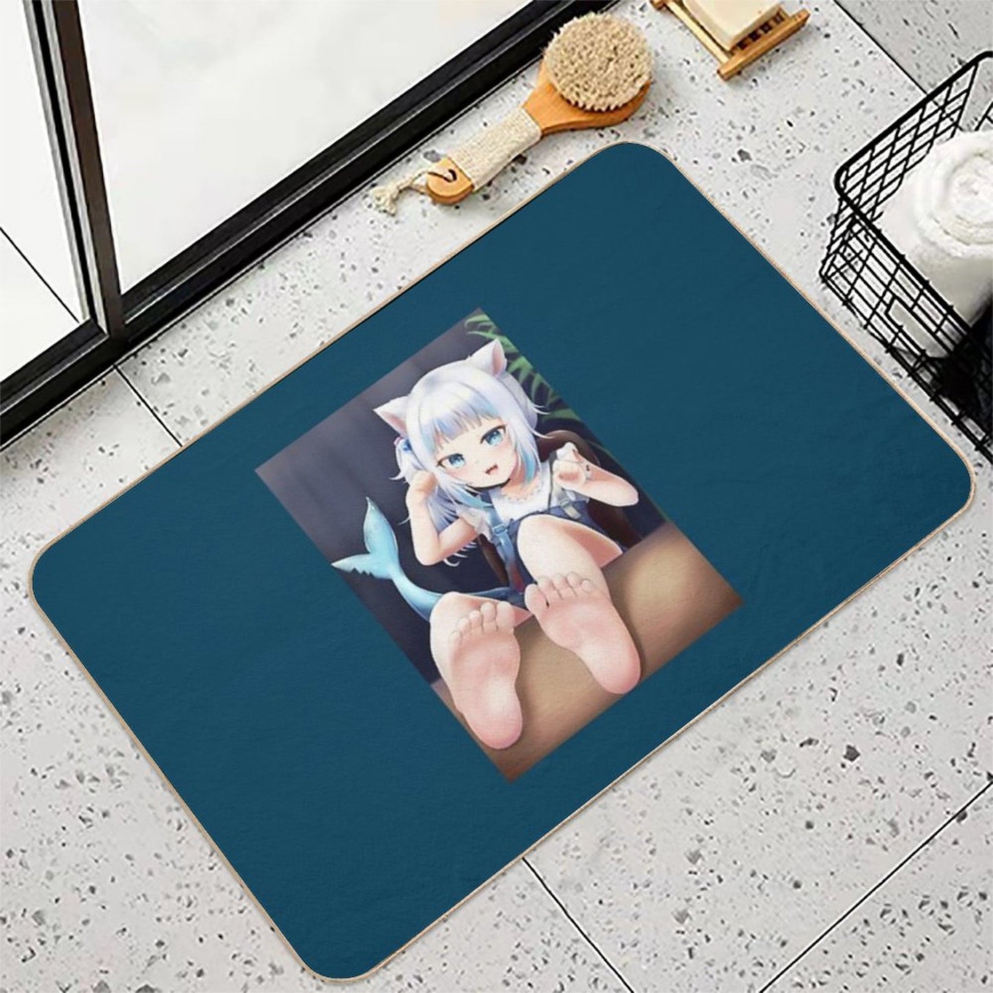 Gawr Gura  Rapid-Drying Bath Mat
