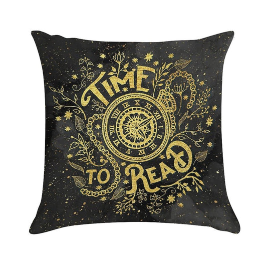Time to Read Soft High-Density Material Throw Pillow