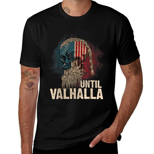 Until Valhalla Viking US Vintage-Til Valhalla Women Men  Lightweight T-Shirt