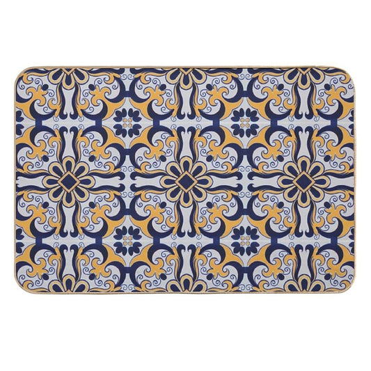 Portuguese Tile  Long-Lasting Bath Mat