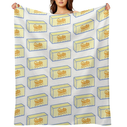 Stick of Butter Comfort Throw Blanket