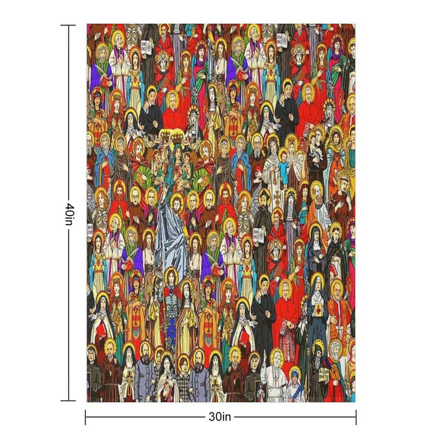 Saints, All Saints, Catholic Saints Versatility Throw Blanket