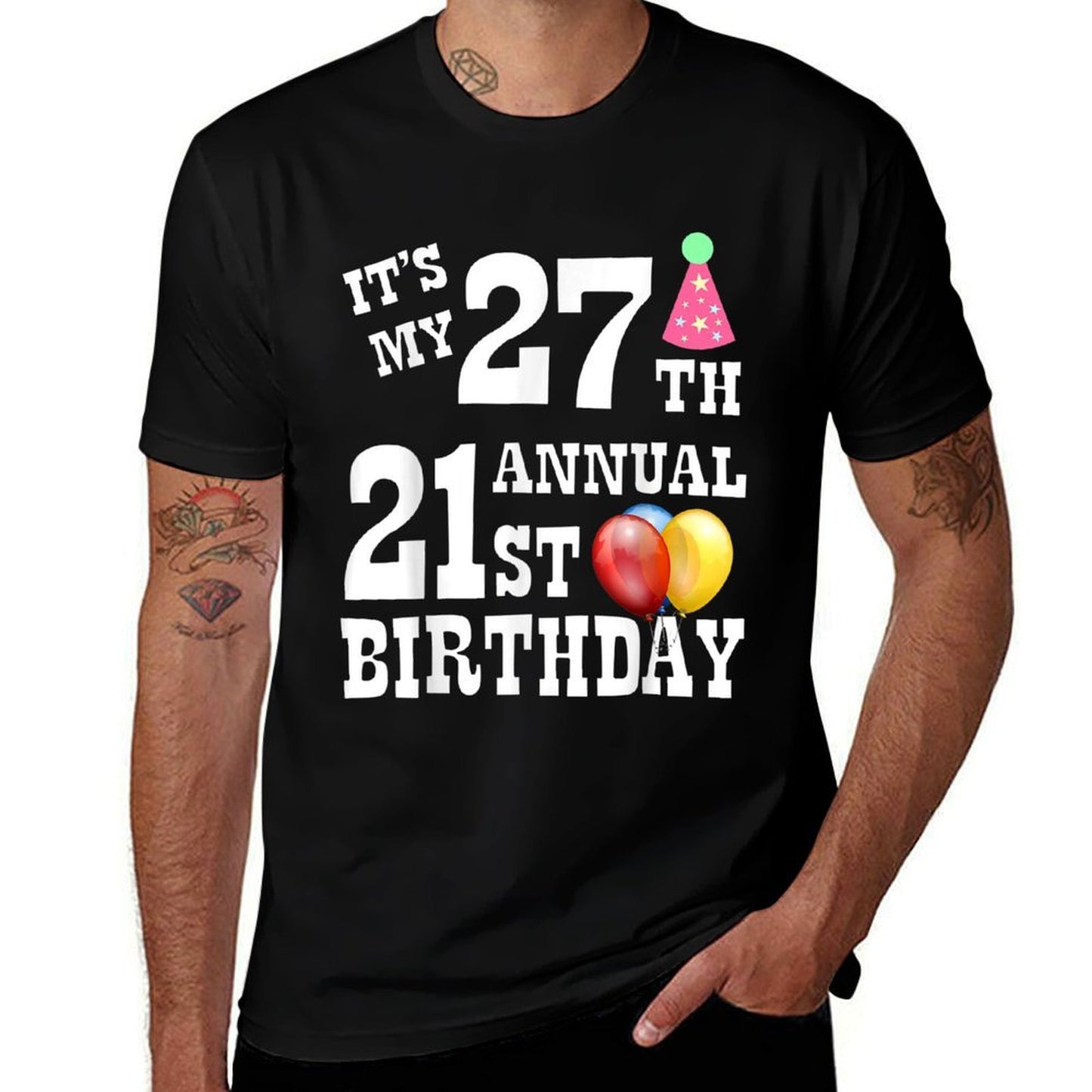 Its My 27th Annual 21st Birthday  Relaxed-fit T-Shirt