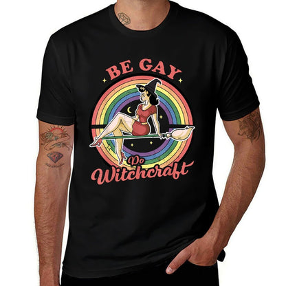 Be Gay Do Witchcraft Gay Lesbian Pagan Pride Witch Halloween  Affordable Price T-Shirt