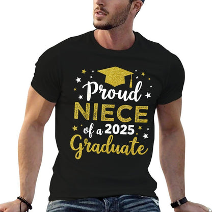 Niece Senior 2025 Proud Niece Of A Class Of 2025 Graduate  Moisture-wicking T-Shirt