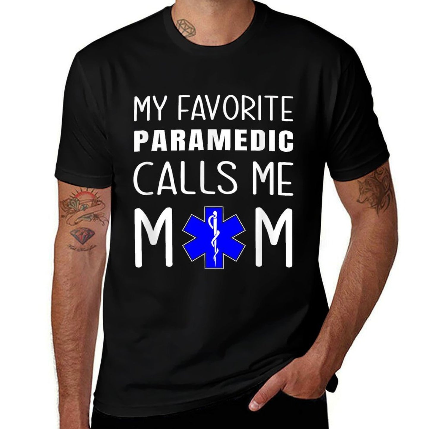 My Favorite Paramedic Calls Me Mom Proud Mother Medical Mum  Lightweight T-Shirt
