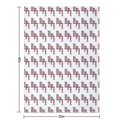 RPI Logo Travel-friendly Throw Blanket