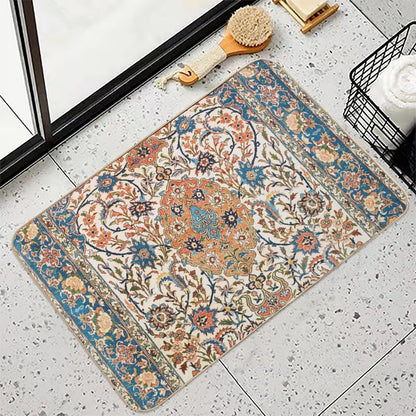 Isfahan Antique Central Persian Carpet Print  Easy To Clean Bath Mat