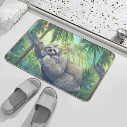 A Sloth Mother's Love  Toxin-Free Bath Mat