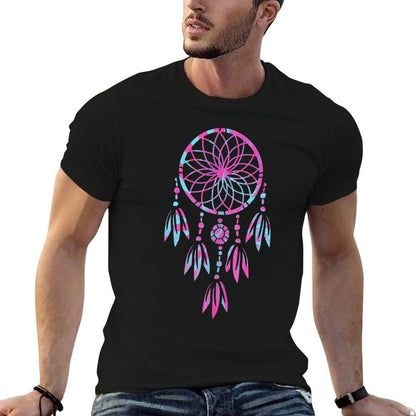 Dreamcatcher Tie Dye Feathers Native American Tribal Women  Stretchy T-Shirt