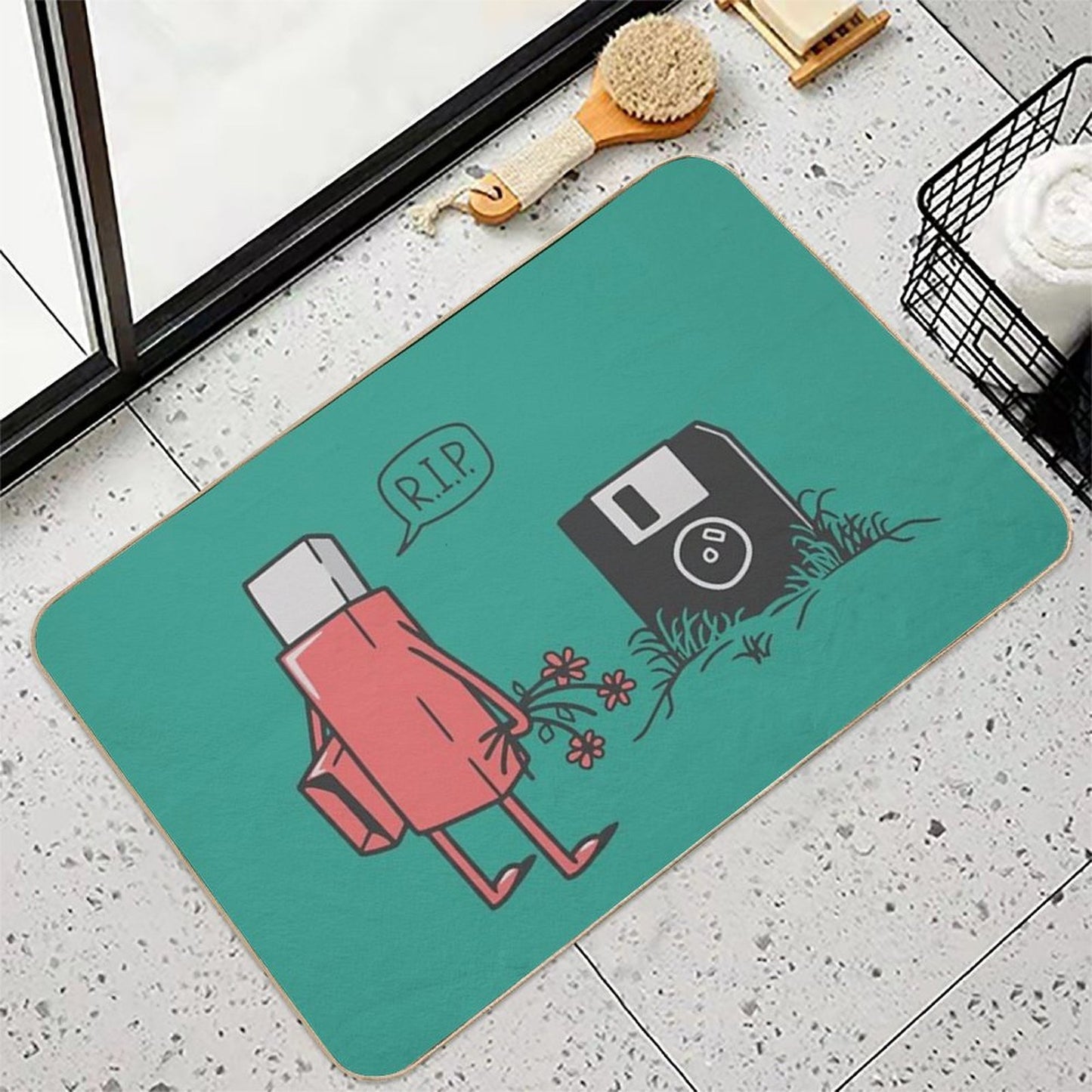 RIP Floppy  Odorless Bath Mat