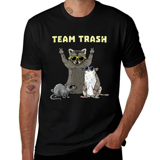 Team Trash Opossum Raccoon Rat, Funny Animals Garbage Gang  Classic T-Shirt