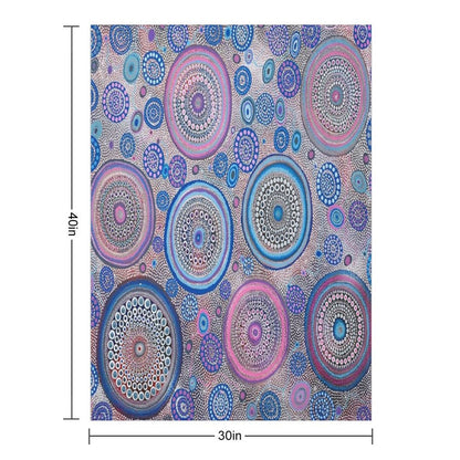 Seven Sister's Dreaming Travel-friendly Throw Blanket