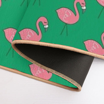 Campsite Flamingos  Easy Maintenance Bath Mat