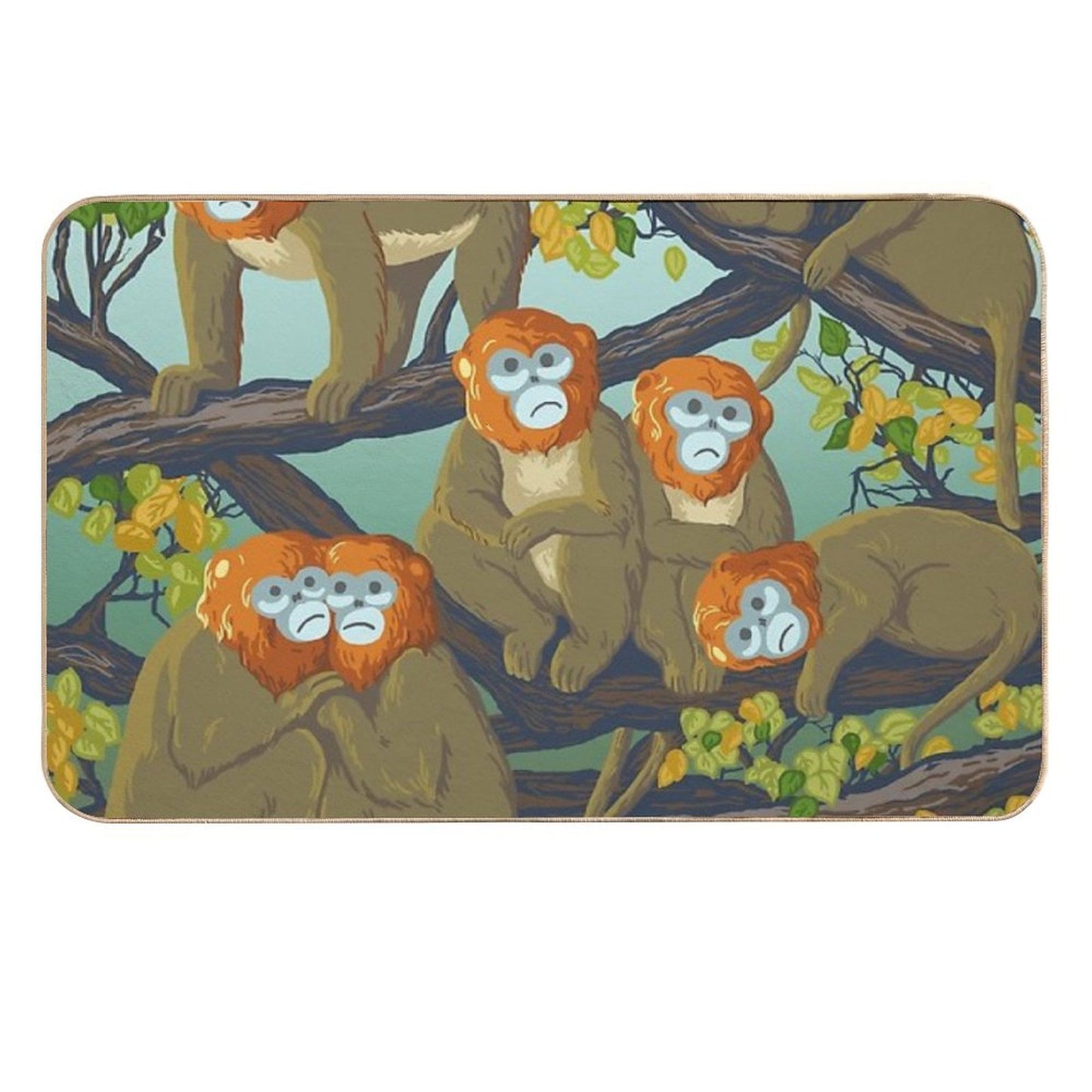 Monkeys  Anti-Trip Bath Mat