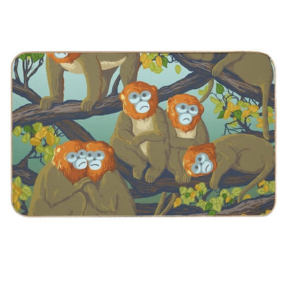 Monkeys  Anti-Trip Bath Mat