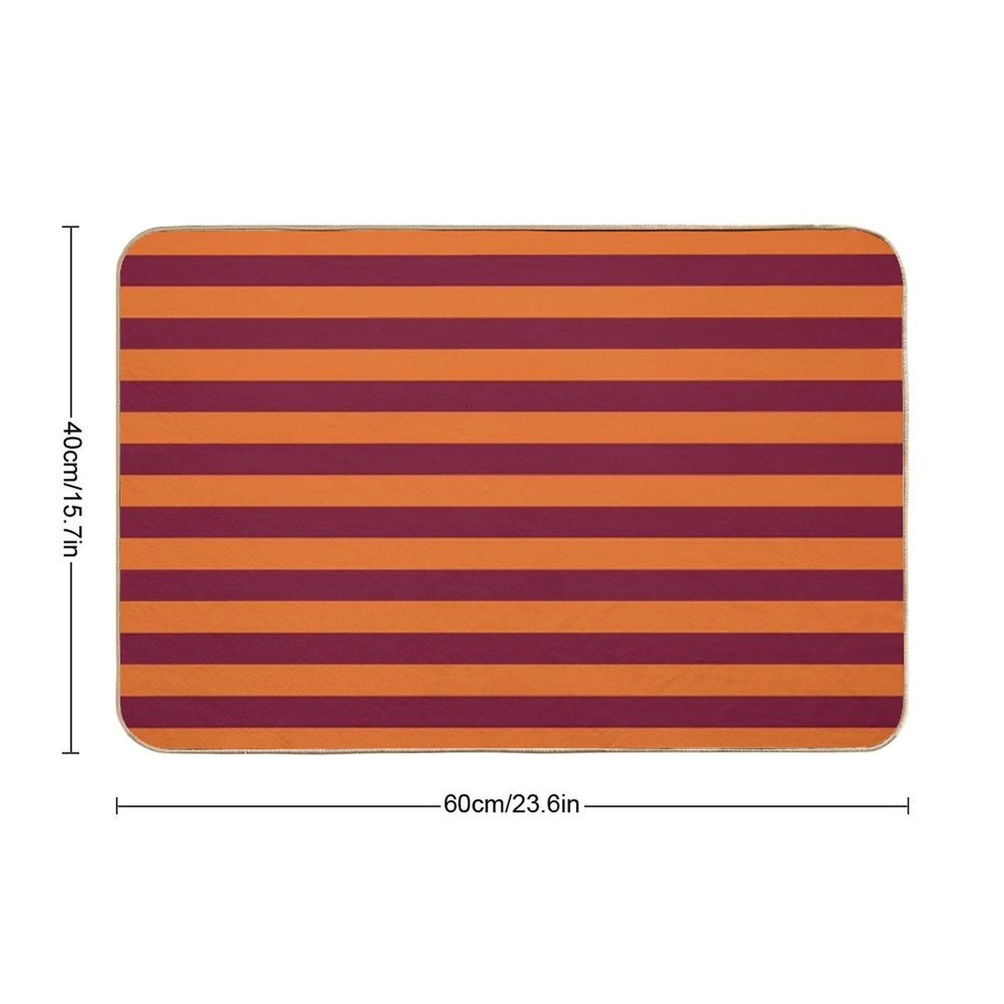 Pirate Striped Socks  Dirt-Trapping Bath Mat
