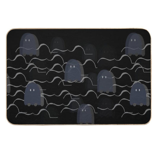 Scary Ghosts.  Stain-Proof Bath Mat