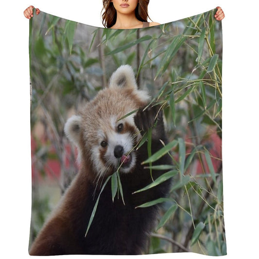 Red Panda 2 Machine-washable Throw Blanket