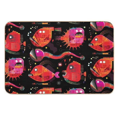 Abyssal Fish  Slip-Resistant Bath Mat