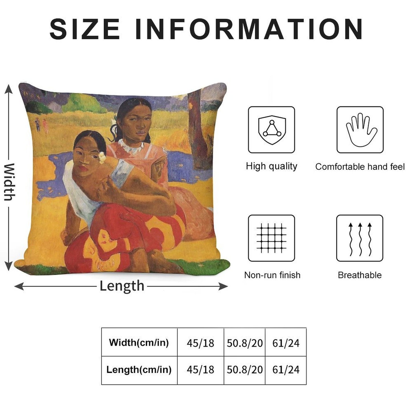 'Nafea Faa Ipoipo' - Paul Gauguin Soft Warmth Comfort Throw Pillow