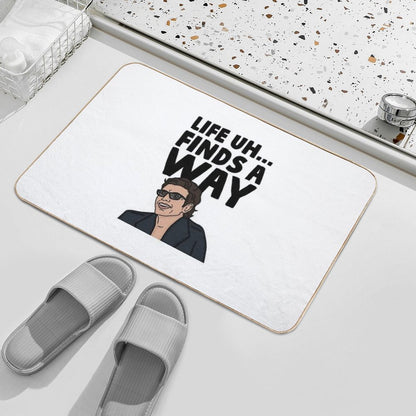 Life Uh Finds A Way  Non-Slip Bath Mat