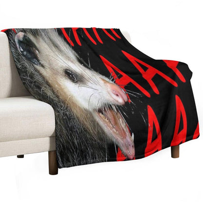 AAAAA POSSUM Velvety-soft Throw Blanket